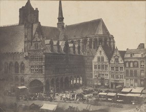 Place du Marché à Ypres, ca. 1851.