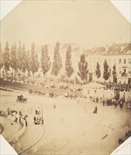 La place pendant les fêtes de septembre, 1854-56.