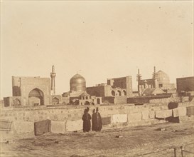 [A General View of MESHED from the roof of a hamam.], 1840s-60s.