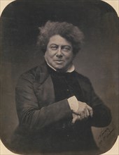 [Album Containing Photographs, Engravings, Drawings, and Publications Pertaining to Alexandre Dumas], November 1855.