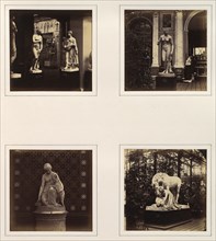 [Sculptures of the Medici Venus and Pomona, Venus, Esmeralda, and the Mourners], ca. 1859.