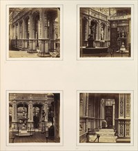 [Façade, Views, and Entrance Loggia of the Renaissance Court], ca. 1859.