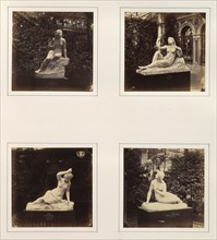 [Sculptures of Sabrina, an Allegorical Figure of Morning, a Nereide, and Eve Listening], ca. 1859.