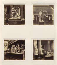 [Views in Greek Sculpture Gallery, Including A Pieta, Apollo Belvedere, Niobe and her Family, Priest of Bacchus and Farnese Torso], ca. 1859.