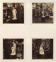 [Sculptures of Hector, a Dancing Girl, Corinna, and Dorothea], ca. 1859.