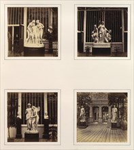 [Sculptures of Hylas and the Nymphs, Allegorical Figures of the Three Fates, Zephyr wooing Flora, and Michelangelo's Bacchus and Donatello's St. George], ca. 1859.