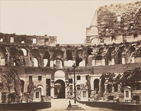Interno del Colosseo, ca. 1855.