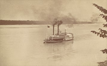 Steamer R.E. Lee Racing with Natches When Nearing St. Louis, ca. 1870.
