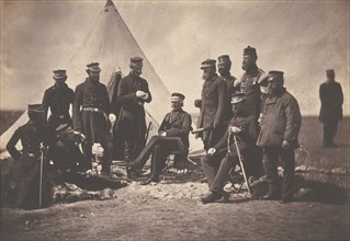 Lieutenant General Sir J. L. Pennefather and Staff, 1855.