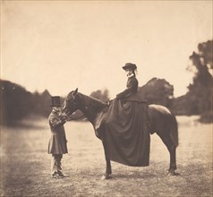 Lady on Horseback, 1850s.