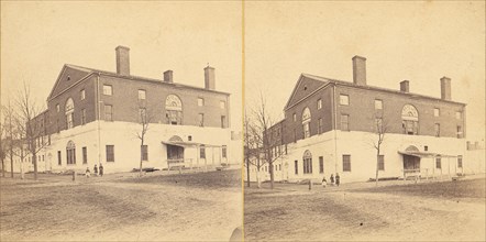 Group of 3 Stereograph Views of Connecticut, United States of America, 1850s-1910s. (Old Capitol Prison, Connecticut).