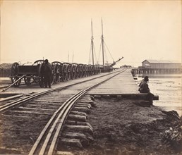 Ordnance Wharf, City Point, Virginia, 1865.