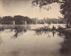 Civil War View, 1860s. (Portion of Mayo foot Bridge Richmond, Virginia).