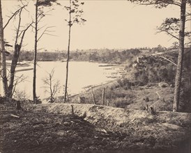 Civil War View, 1860s. (Port Landings Appomatox River Virginia Point Rocks).
