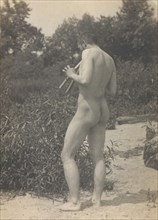 Thomas Eakins, Nude, Playing Pipes, ca. 1883.