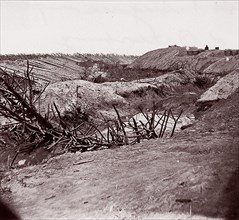 Fort Sedgwick in front of Petersburg, 1864. Formerly attributed to Mathew B. Brady.