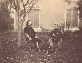 Major General Pleasanton and General Custer, 1863.