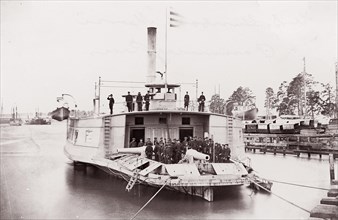U.S. Gunboat "Commodore Perry" on Pamunkey River, 1861-65. Formerly attributed to Mathew B. Brady.