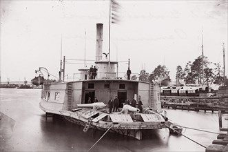 U.S. Gunboat "Commodore Perry" on Pamunkey River, 1861-65. Formerly attributed to Mathew B. Brady.