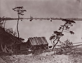 White House Landing, Pamunkey River, 1861-65. Formerly attributed to Mathew B. Brady.