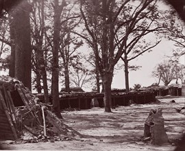 Interior of Fort Steadman, front of Petersburg, 1864. Formerly attributed to Mathew B. Brady.