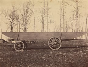 [Detachment of 50th N.Y. Volunteer Engineers, Pontoon Wagon and Saddle Boat], ca. 1864.