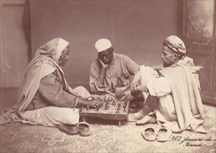Men Playing Chess, Damascus, 1888.