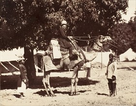 J.C.S. on a Riding Camel, 1858-61.