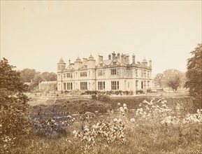 Garscube House, Scotland, 1860s-70s. The house was designed by William Burn in the style of an old English manor and built on the bank of the River Kelvin in 1827 to replace an earlier mansion. The Un...