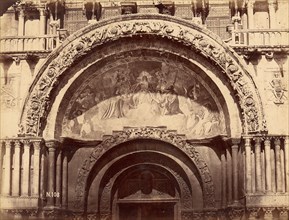 Church Portal with Mosaic of Christ Enthroned in Majesty, 1880s.
