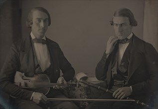 Violinist and Flute Player, ca. 1847.