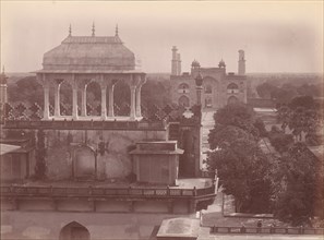 Akbar's Tomb and Gardens, Sikandra, India, 1860s-70s.