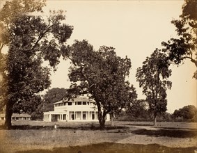 Bungalow in Umballa, 1850s.