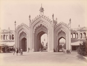 Husainabad Bazar Gateway, Lucknow, India, 1860s-70s.