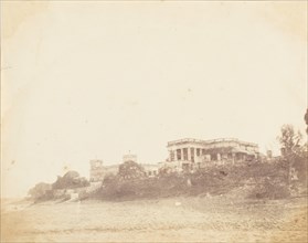 Imambara and Collectors House on the Ganges, Hooghly, 1850s.