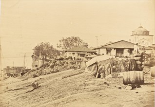 Ghat at Allahabad Fort, 1858-61.