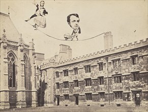 Montage of Ecclesiastical Figures Posed in Political Satire, 1860s. [Rev. Tozer, Rev. Colby, Knapp].