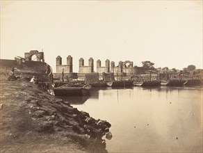 Suspension Bridge Over the Hindun River Destroyed by the Rebels in 1857, 1858-61.