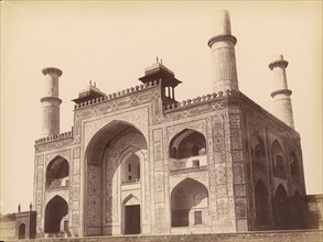 Akbar's Tomb at Sikandra, India, 1860s-70s.