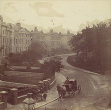 Carriage on Street in Residential Neighborhood, London, 1860s.
