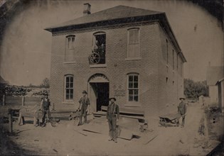 A.S. Howard Building Under Construction, 1885.