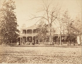 Elms Court, Natchez, Mississippi, Residence of the Honorable A. P. Merrill, 1850s.