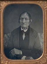 Seated Elderly Man with Arms Crossed, 1850s.