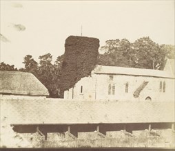 Stables and Ivy Covered Tower, 1850s.