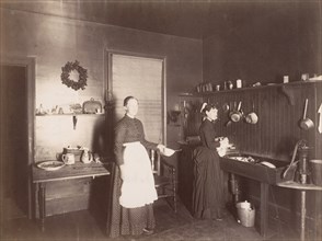 Two Women in a Kitchen, 1880s-90s.