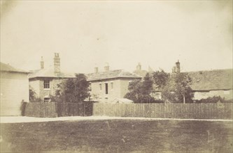 Compound of Buildings Surrounded by Fence, 1850s.