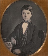 Adolescent, 12, Wearing Earrings and a Suit, 1850s.