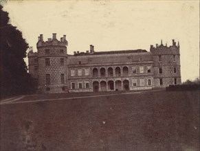 Castle with Round Towers Seen from the Grounds, 1850s.
