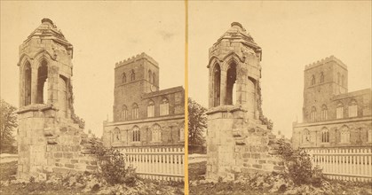 Group of 3 Early Stereograph Views of British Church and Monastery Ruins, 1860s-80s.