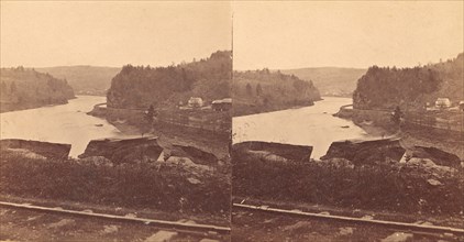 Group of 5 Stereograph Views of Canals, 1860s-80s.
